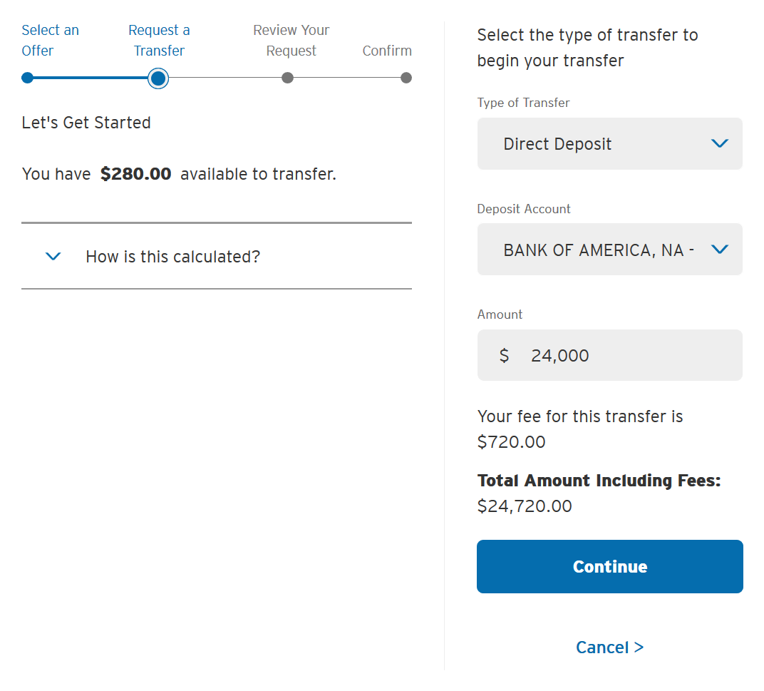 Citi direct deposit option