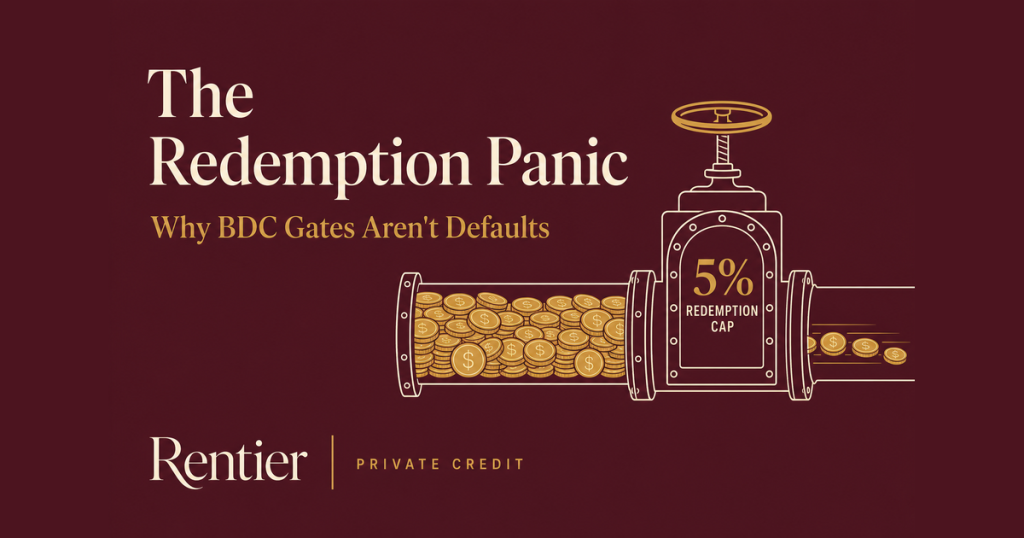 The Redemption Panic: Why BDC Gates Aren’t Defaults