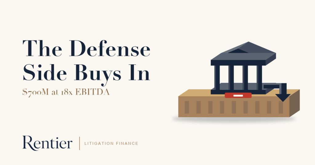 The Defense Side Buys In: A $700M Bet on More Litigation